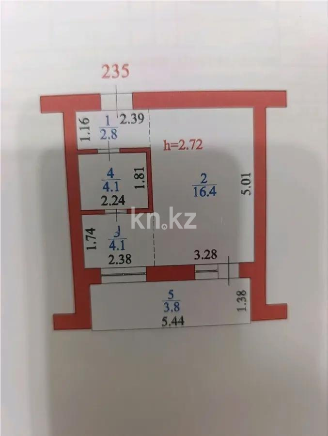 Продажа 1-комнатной квартиры, 31.2 м² в Астане - фото 7