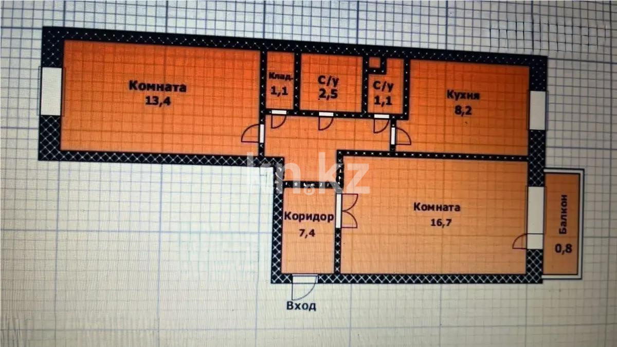 Продажа 2-комнатной квартиры, 51 м² в Астане - фото 5