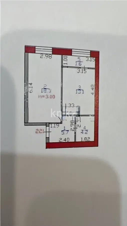 Продажа 1-комнатной квартиры, 43 м² в Астане