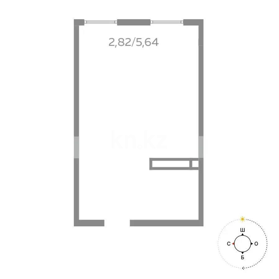 Продажа 1-комнатной квартиры, 32.5 м² в Алматы