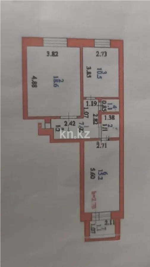Продажа 2-комнатной квартиры, 56.4 м² в Астане - фото 7
