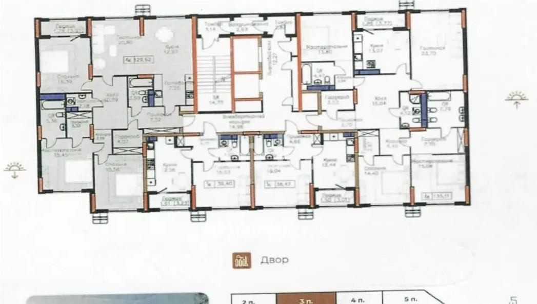 Продажа 4-комнатной квартиры, 129.62 м² в Астане