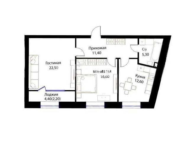 Продажа 2-комнатной квартиры, 70.6 м², ул. Жошы хана, дом  12/3 в Астане - фото 2