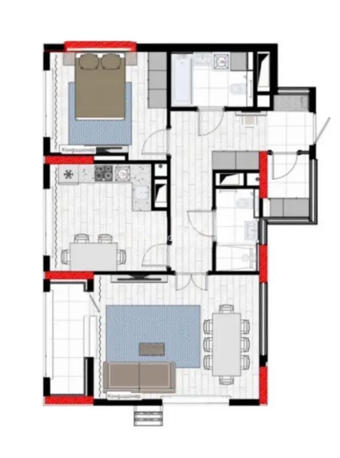 Продажа 2-комнатной квартиры, 71.32 м² в Астане
