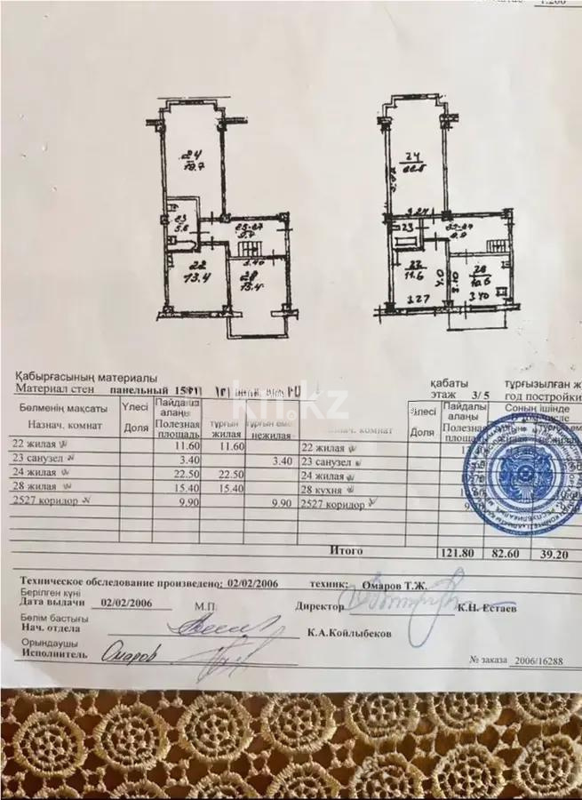 Продажа 5-комнатной квартиры, 121.8 м², ул. Навои, дом  314А в Алматы - фото 6