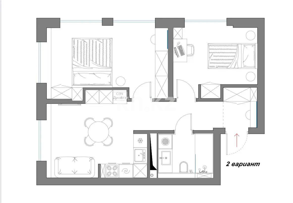 Продажа 3-комнатной квартиры, 52 м², пр. Сейфуллина, дом  467г в Алматы