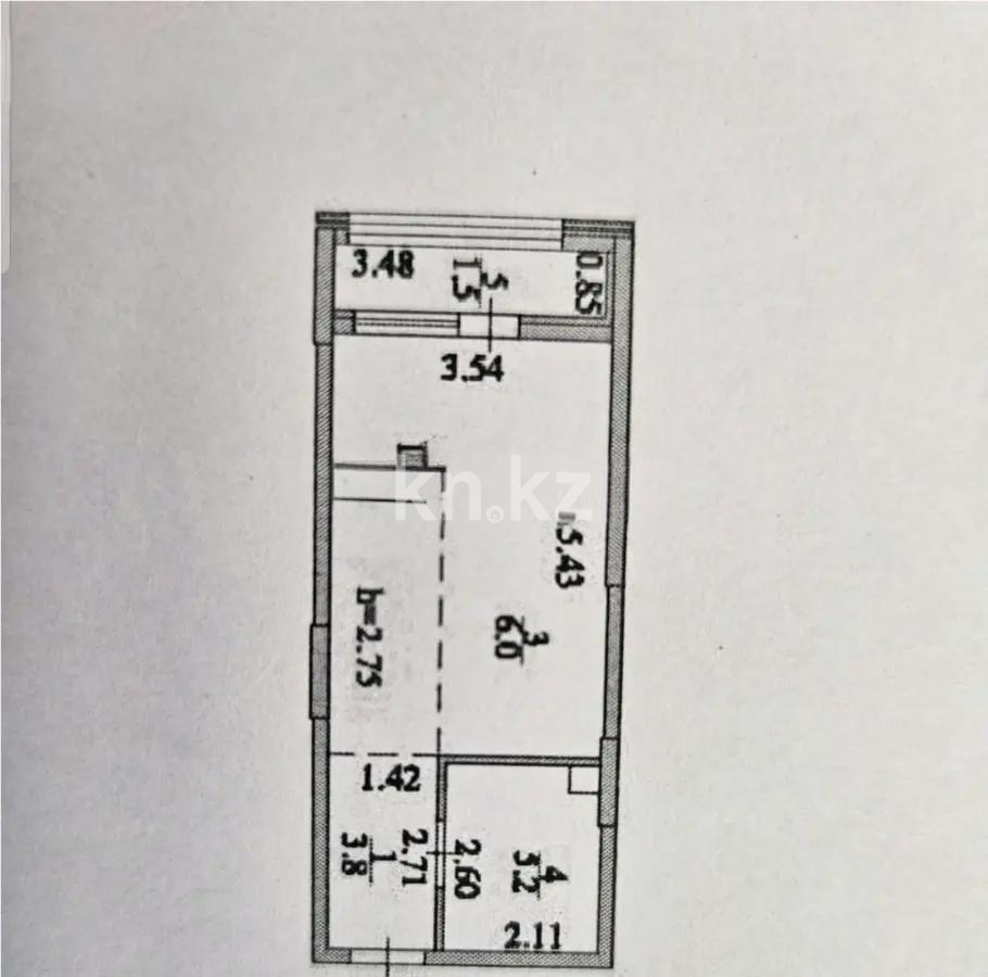 Продажа 1-комнатной квартиры, 30 м² в Астане