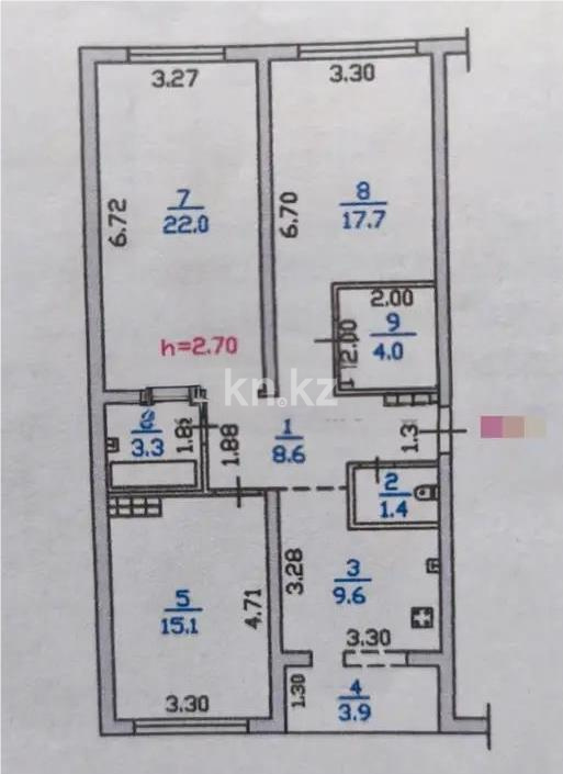 Продажа 3-комнатной квартиры, 85.6 м² в Алматы - фото 7