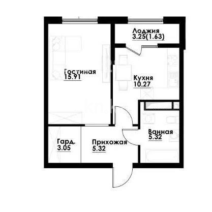 Продажа 1-комнатной квартиры, 41.5 м² в Алматы