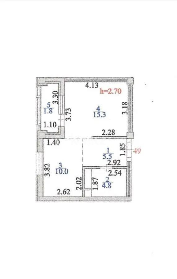 Продажа 1-комнатной квартиры, 37.4 м², ул. Бухар жырау, дом  36 в Астане - фото 5