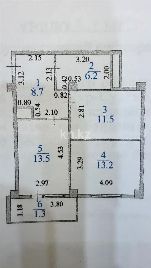 Продажа 2-комнатной квартиры, 54.4 м², пр. Богенбай батыра, дом  56 в Астане - фото 6