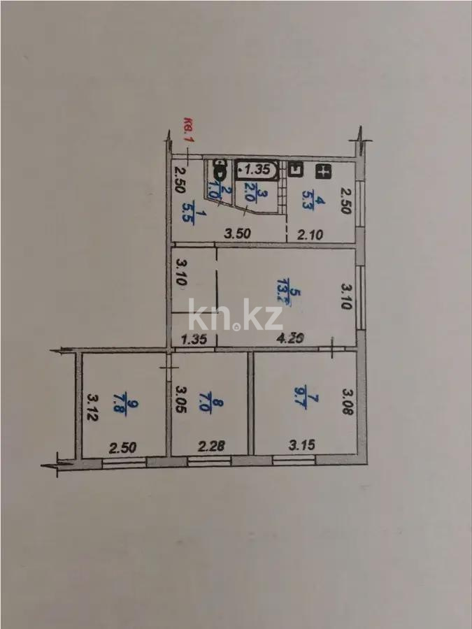 Продажа 4-комнатной квартиры, 56 м² в Алматы - фото 9