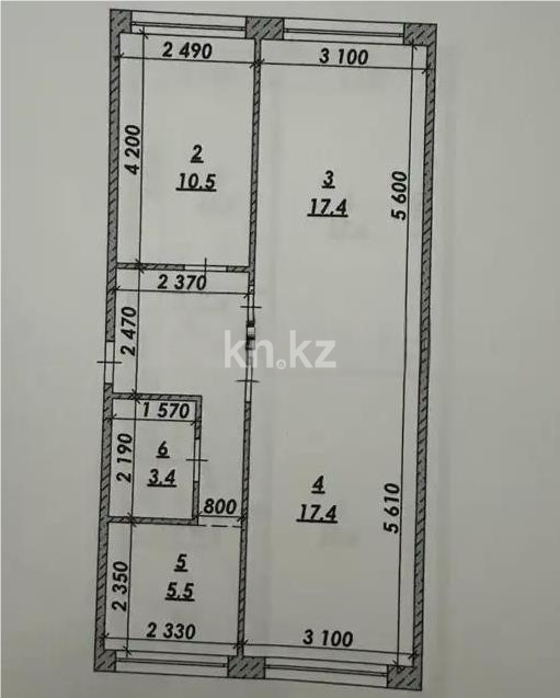 Продажа 3-комнатной квартиры, 62 м² в Караганде - фото 7