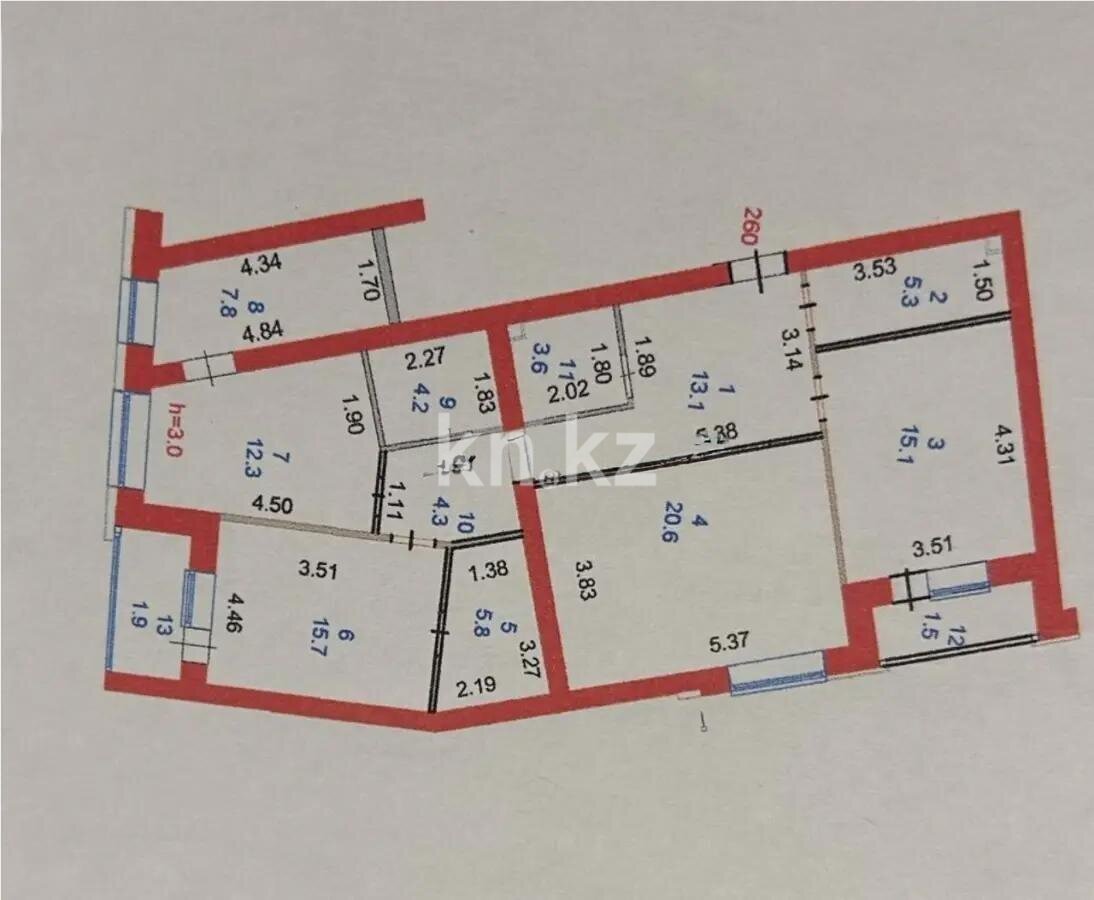 Продажа 3-комнатной квартиры, 112 м² в Астане - фото 7