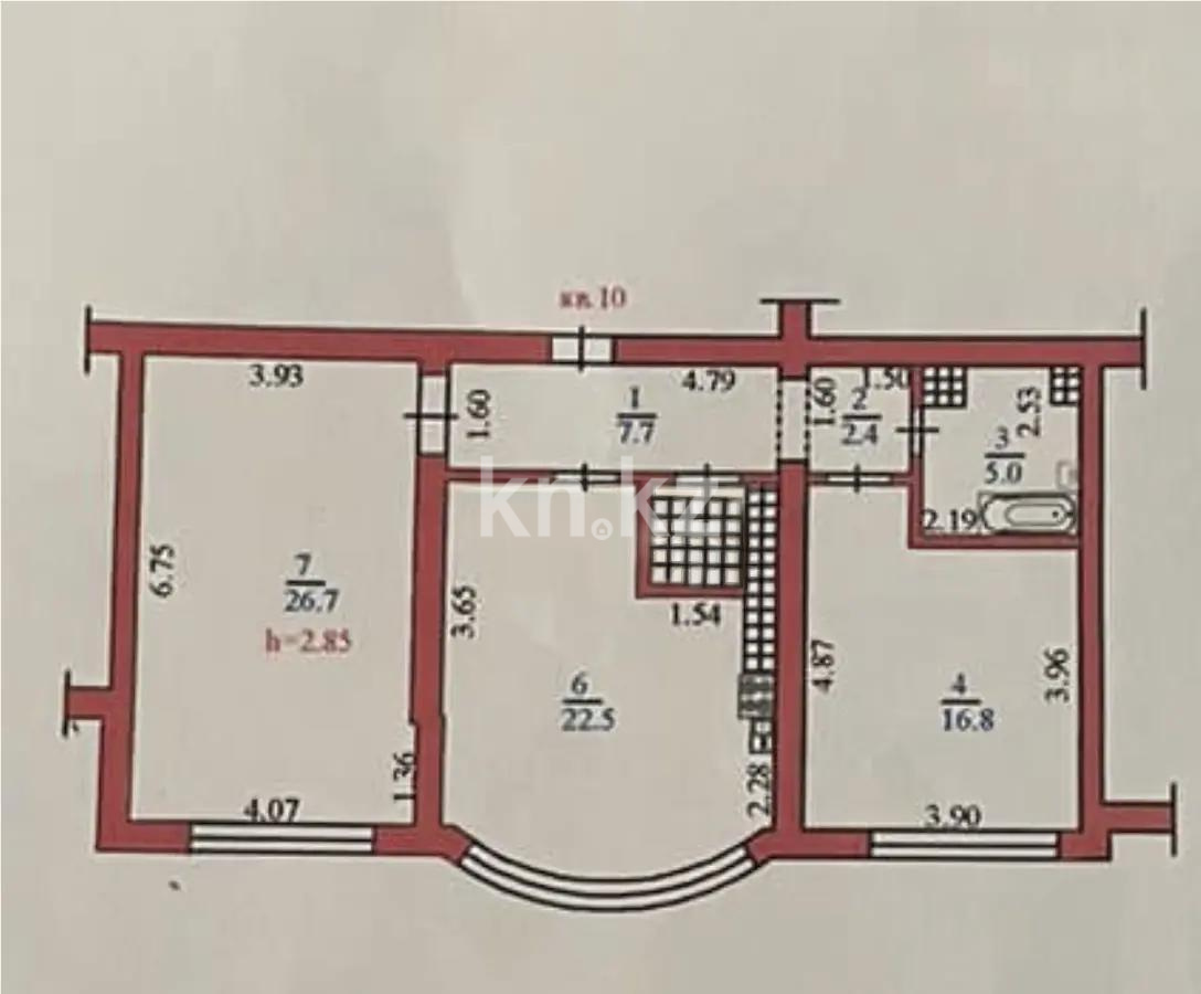 Продажа 2-комнатной квартиры, 83.5 м², ул. Сатпаева, дом  9б в Алматы - фото 8