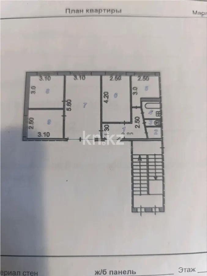 Продажа 4-комнатной квартиры, 61 м² в Караганде - фото 4