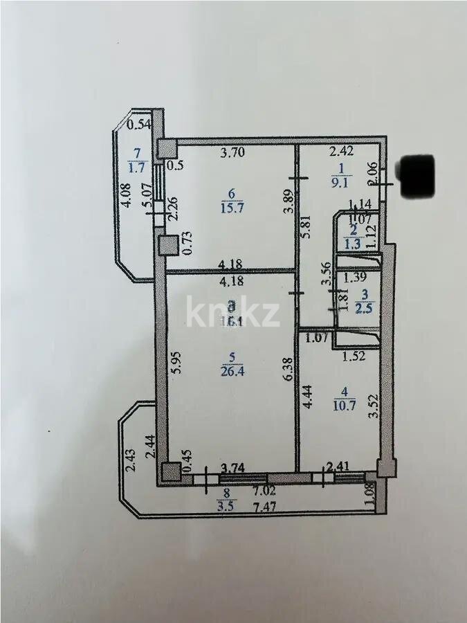 Продажа 2-комнатной квартиры, 72 м² в Астане - фото 7