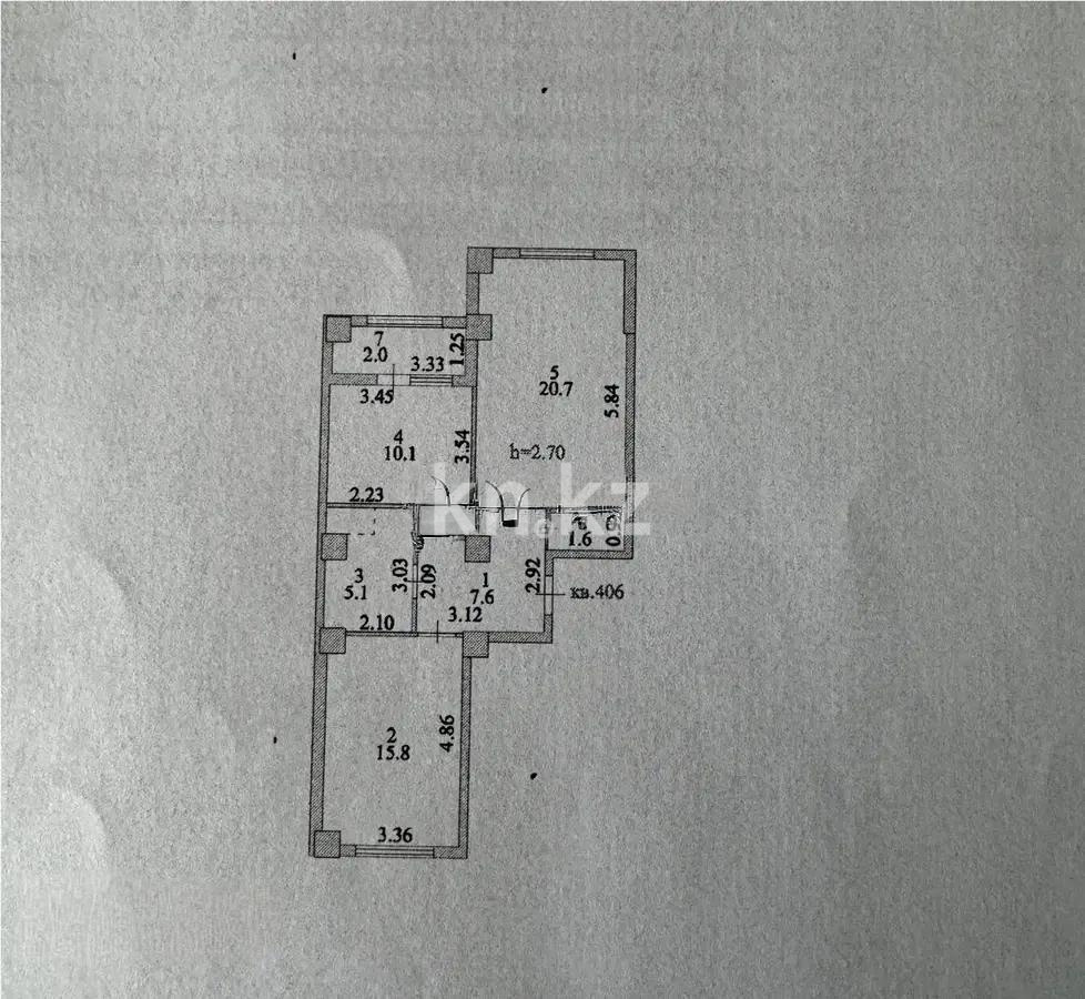 Продажа 2-комнатной квартиры, 62.9 м² в Астане