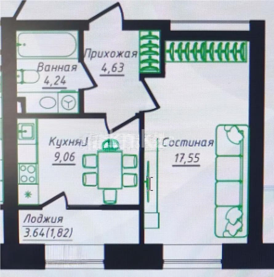 Продажа 1-комнатной квартиры, 37.3 м² в Астане