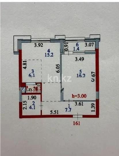 Продажа 2-комнатной квартиры, 51 м², пр. Тауелсыздык, дом  40/1 в Астане - фото 4