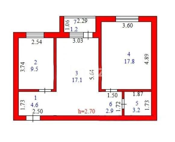 Продажа 2-комнатной квартиры, 58 м² в Астане - фото 4