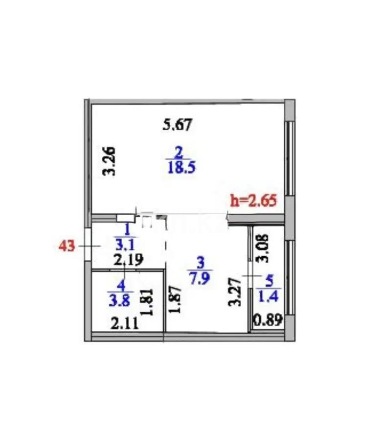 Продажа 1-комнатной квартиры, 34.7 м² в Астане - фото 6