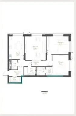 Продажа 3-комнатной квартиры, 110.5 м², ул. Нурмагамбетова, дом  28 в Алматы - фото 4