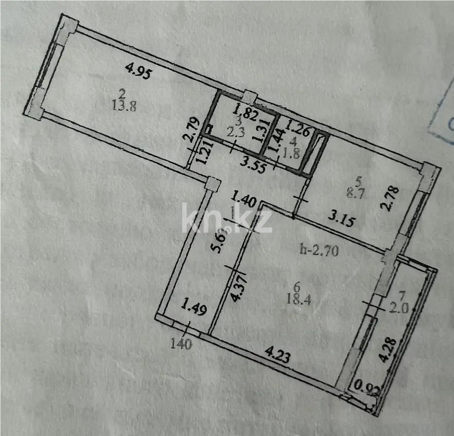 Продажа 2-комнатной квартиры, 58 м² в Астане - фото 5