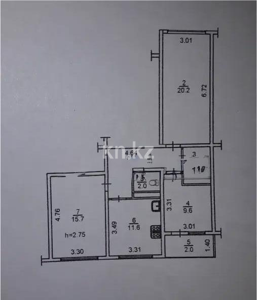 Продажа 3-комнатной квартиры, 74.9 м² в Алматы - фото 8