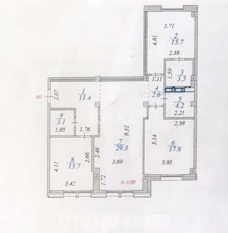 Продажа 3-комнатной квартиры, 101.3 м² в Астане - фото 6