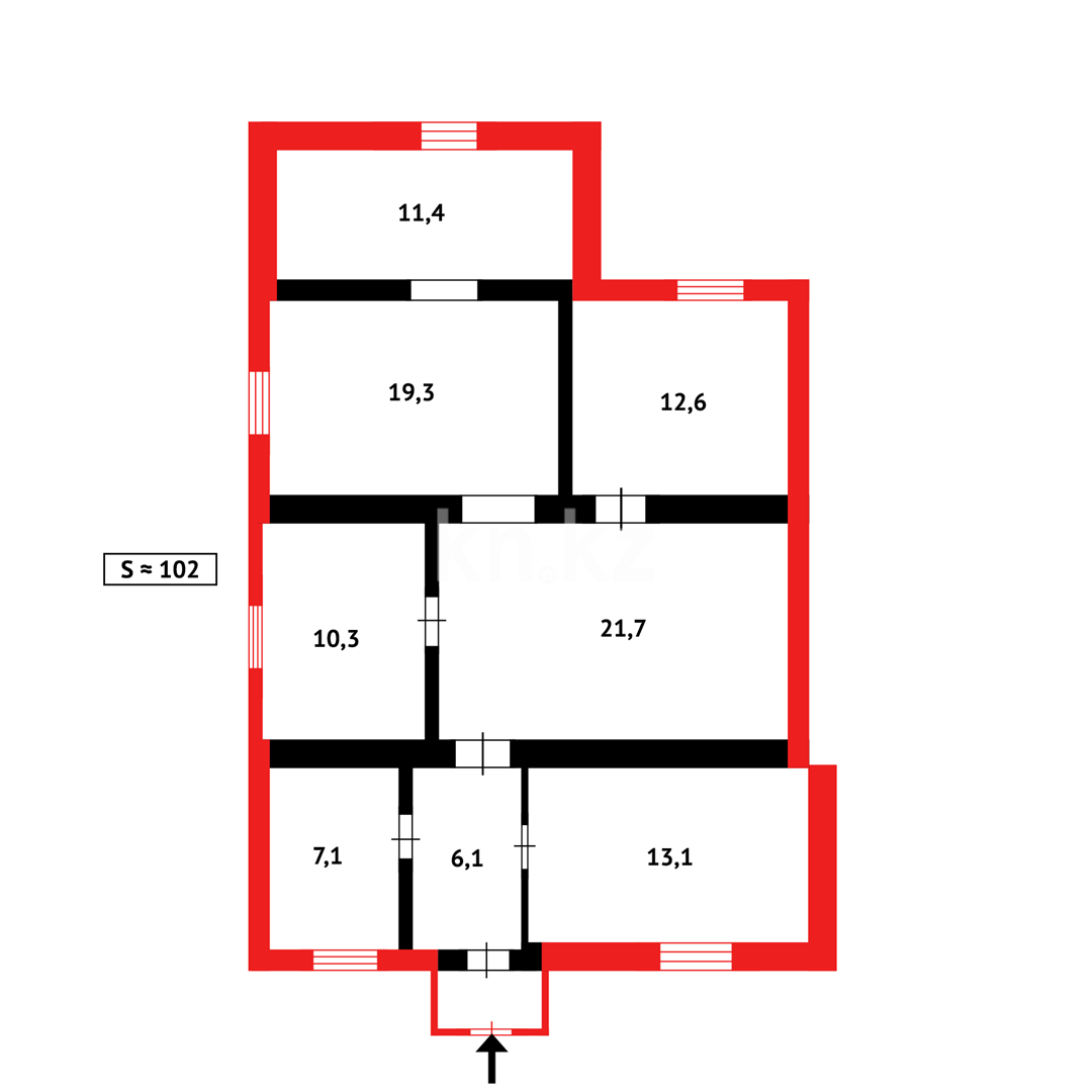 Продажа 5-комнатного дома, 101.6 м² в Караганде - фото 19