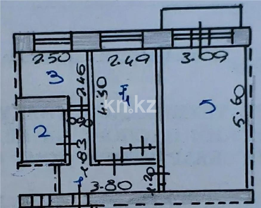 Продажа 2-комнатной квартиры, 42 м² в Караганде - фото 4