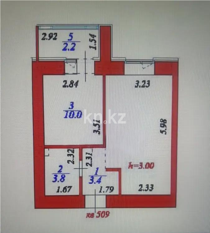 Продажа 1-комнатной квартиры, 38 м² в Астане