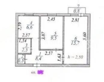 Продажа 2-комнатной квартиры, 44 м², пр. Женис, дом  37/1 в Астане - фото 5