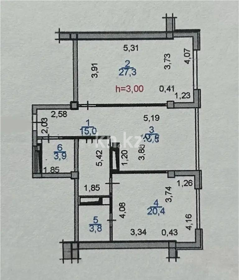 Продажа 2-комнатной квартиры, 90 м², пр. Гагарина, дом  133/1 в Алматы - фото 6