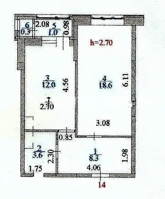 Продажа 1-комнатной квартиры, 45 м² в Астане