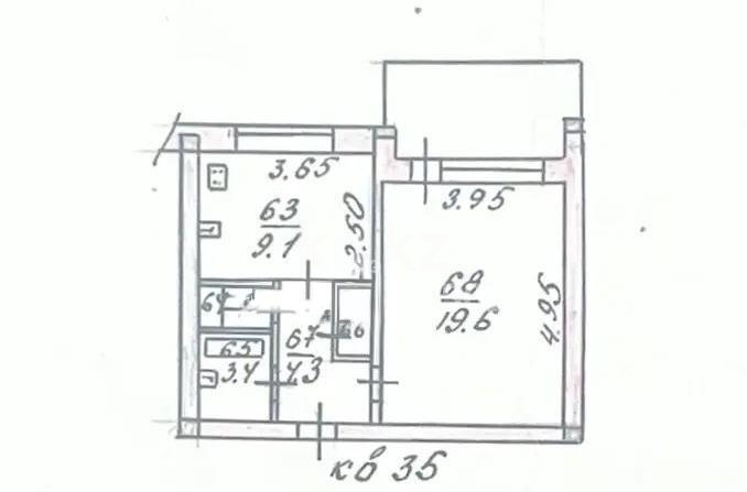 Продажа 1-комнатной квартиры, 38.5 м² в Алматы
