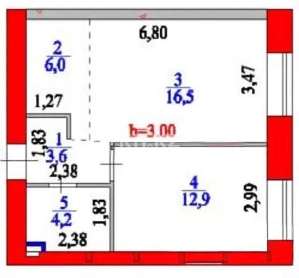 Продажа 2-комнатной квартиры, 43.2 м² в Астане - фото 5