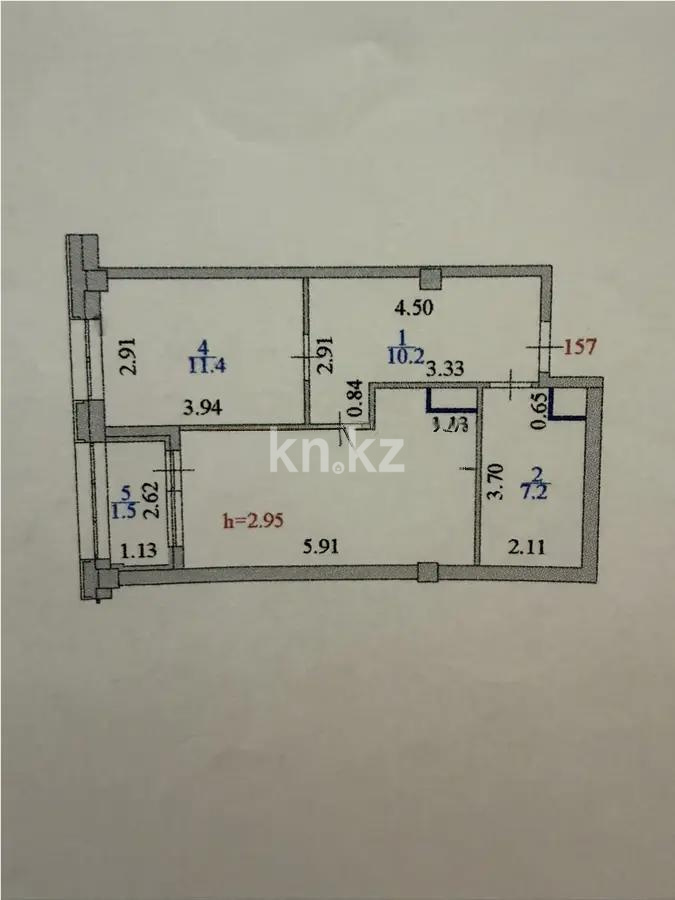 Продажа 2-комнатной квартиры, 48.1 м² в Астане - фото 5