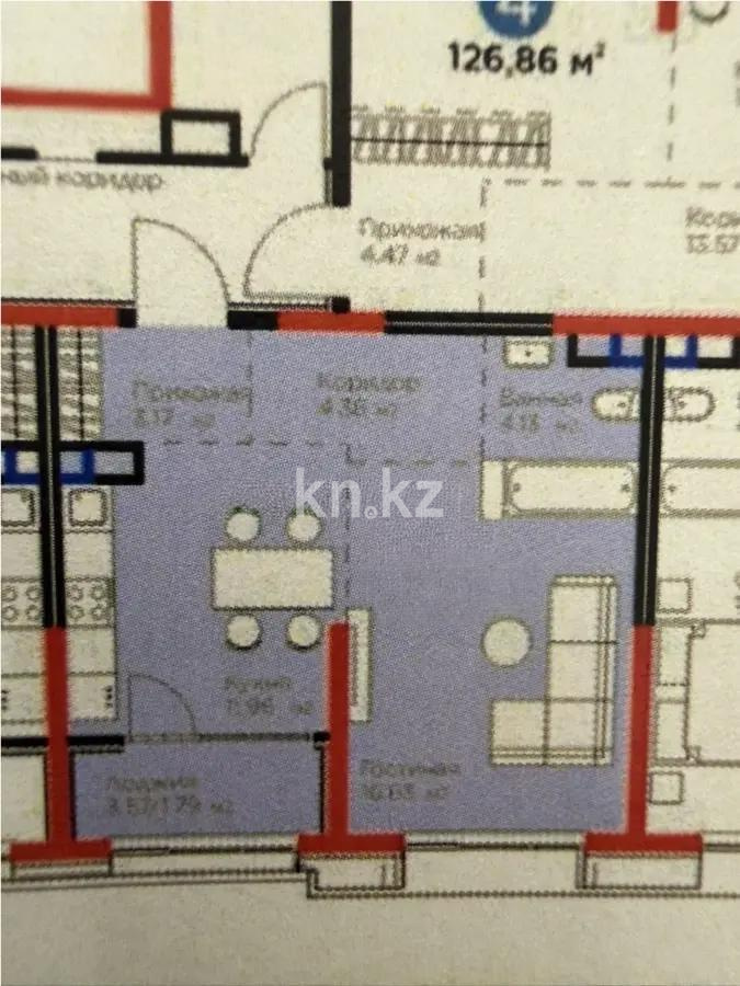 Продажа 1-комнатной квартиры, 42.4 м² в Алматы