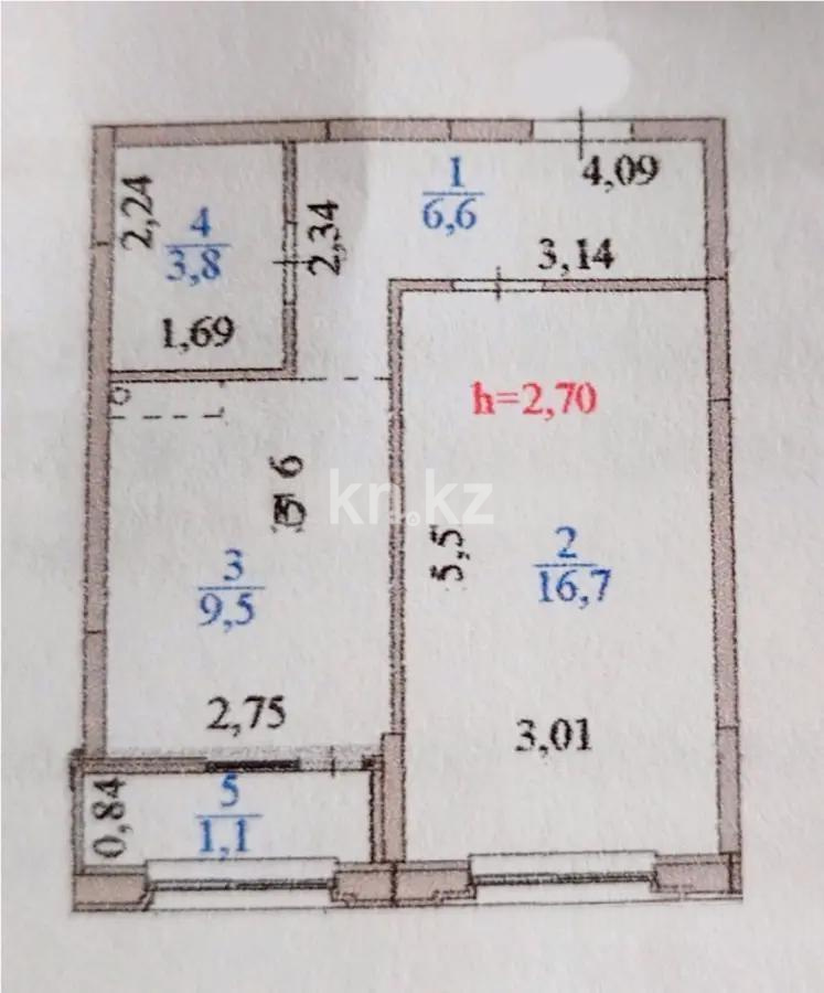 Продажа 1-комнатной квартиры, 38 м² в Астане - фото 6