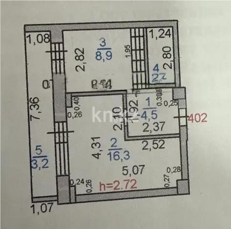 Продажа 1-комнатной квартиры, 36 м², ул. Момышулы, дом  24 в Караганде - фото 5