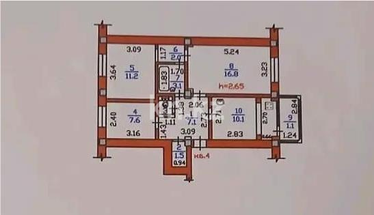Продажа 3-комнатной квартиры, 61 м² в Алматы - фото 5