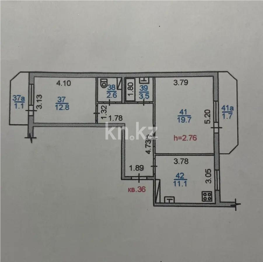 Продажа 2-комнатной квартиры, 63.8 м² в Алматы - фото 6