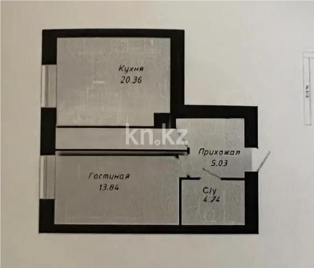 Продажа 2-комнатной квартиры, 43.47 м² в Астане - фото 4