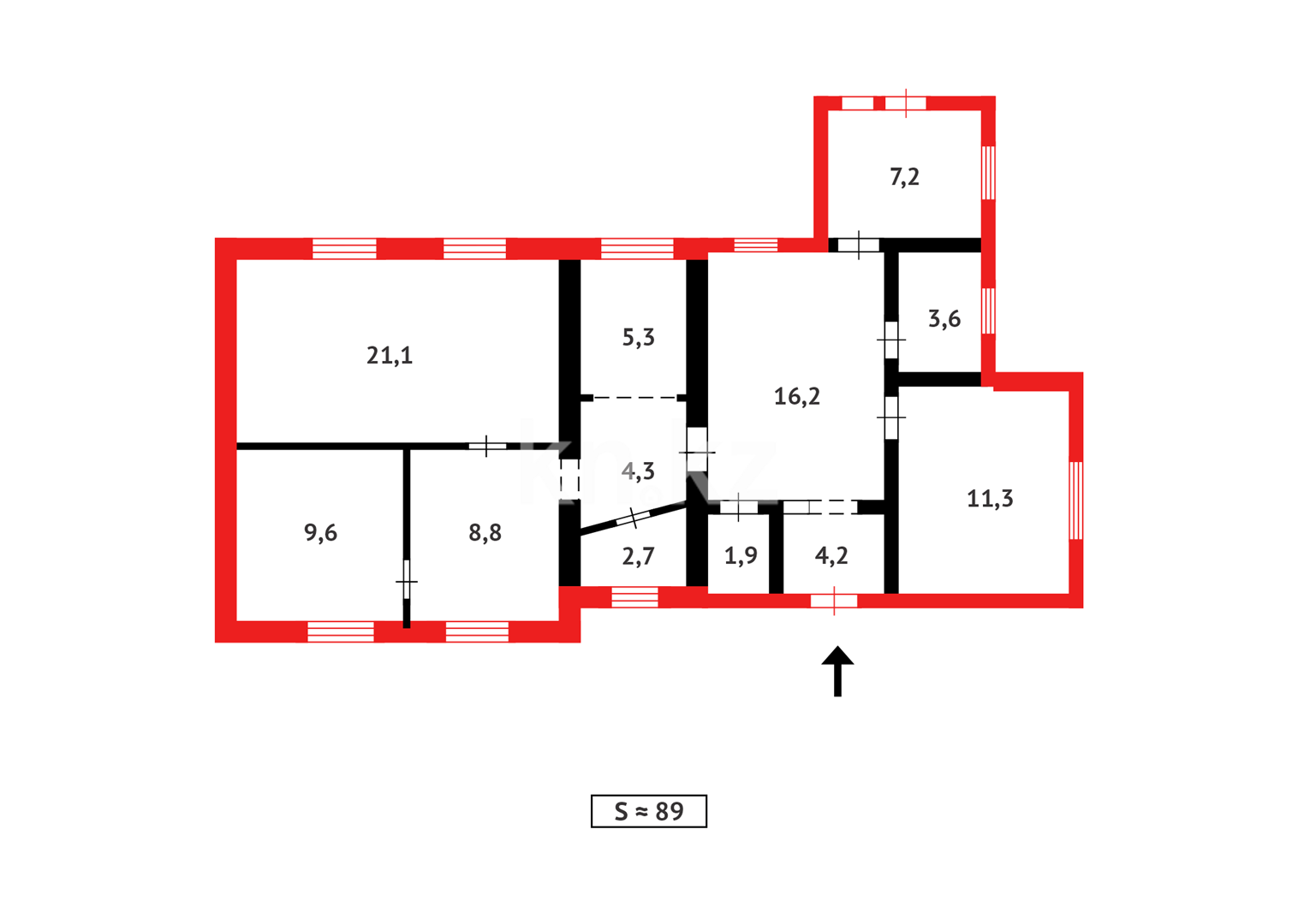 Продажа 4-комнатного дома, 89 м² в Темиртау - фото 16