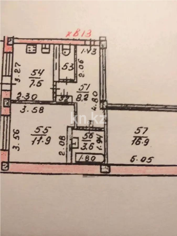 Продажа 2-комнатной квартиры, 51 м², мкр. Самал-1, дом  13 в Алматы - фото 4