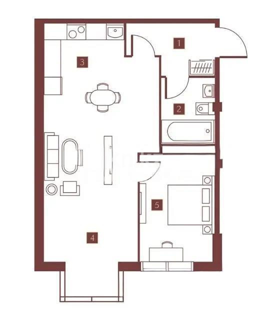 Продажа 2-комнатной квартиры, 49 м², ул. Талдыарал, дом  19 в Алматы
