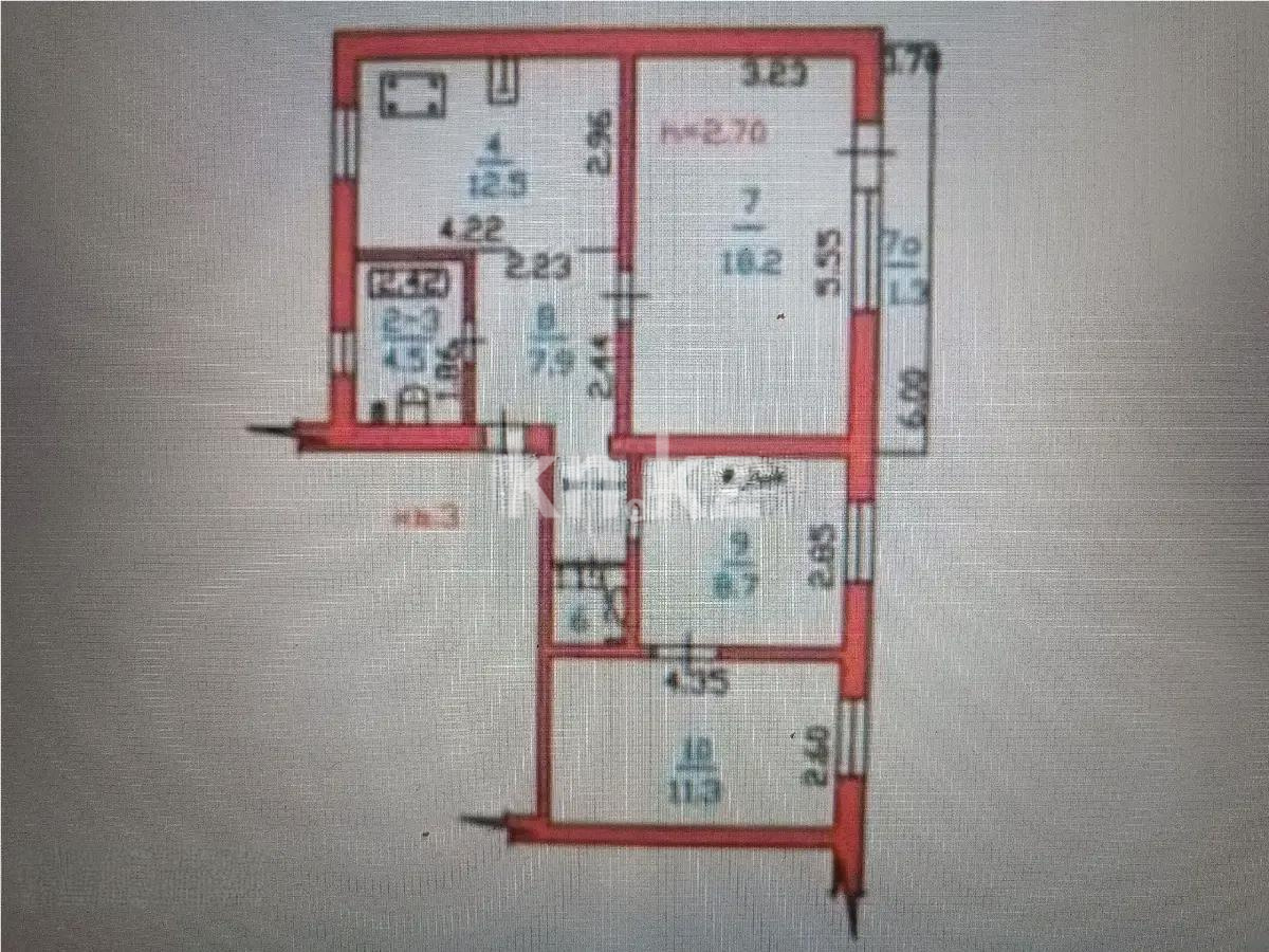 Продажа 3-комнатной квартиры, 64.5 м² в Алматы - фото 6