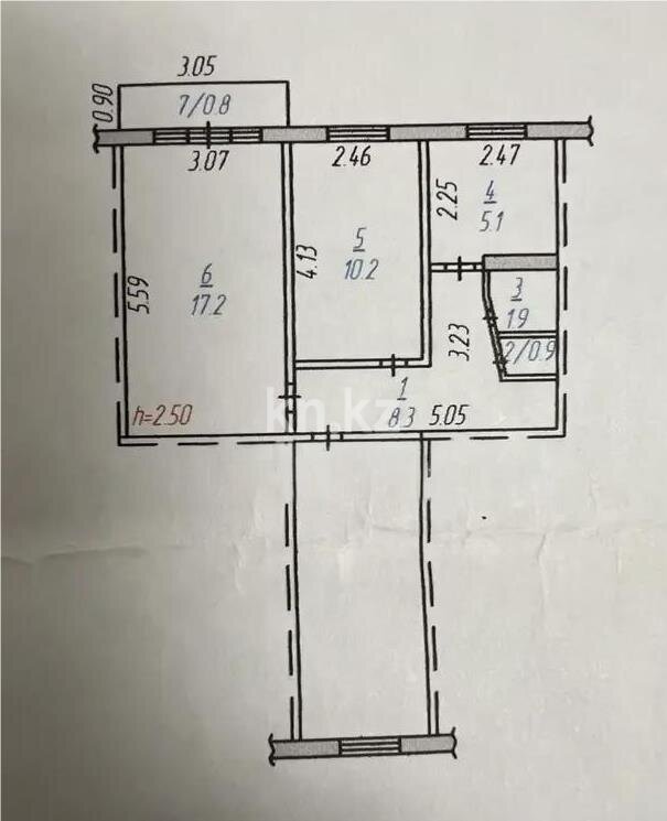 Продажа 2-комнатной квартиры, 44 м² в Темиртау - фото 7